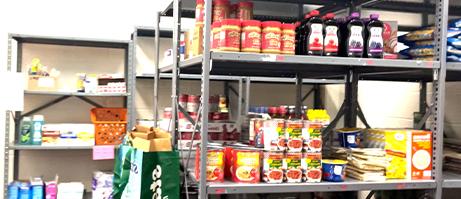 inside of food pantry